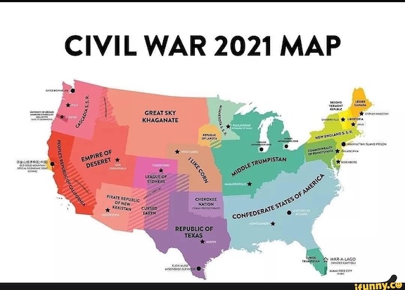 We Are Closer To Civil War Than Any Of Us Would Like To Believe Civil War Map 